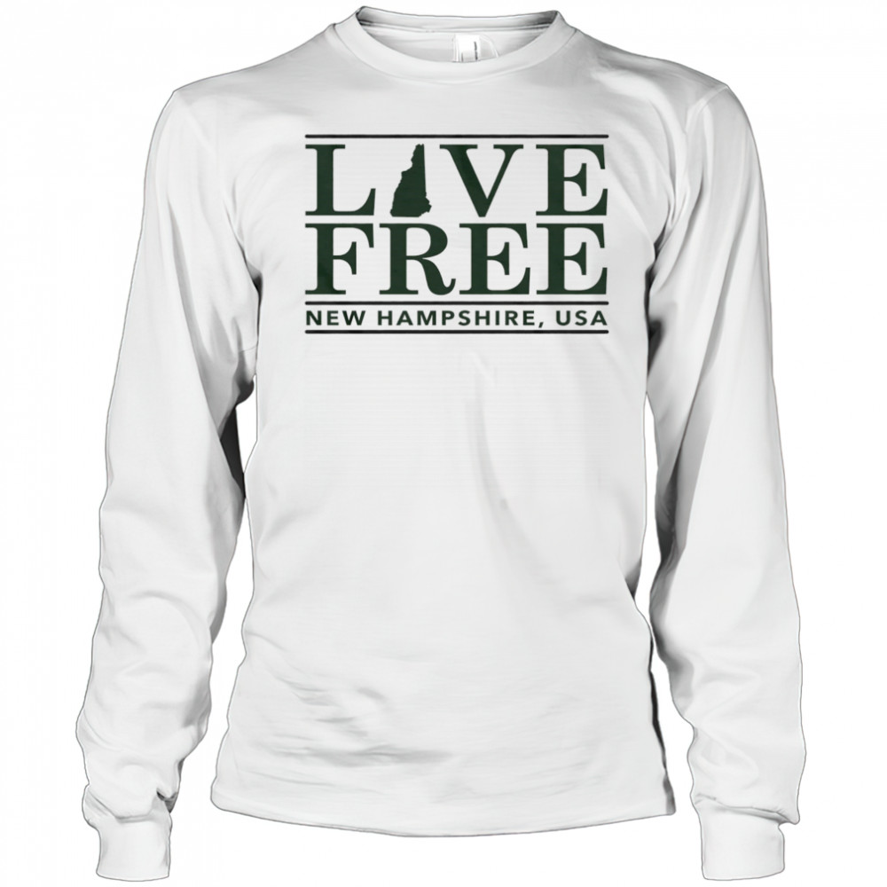 Live Free New Hampshire Bar shirt Long Sleeved