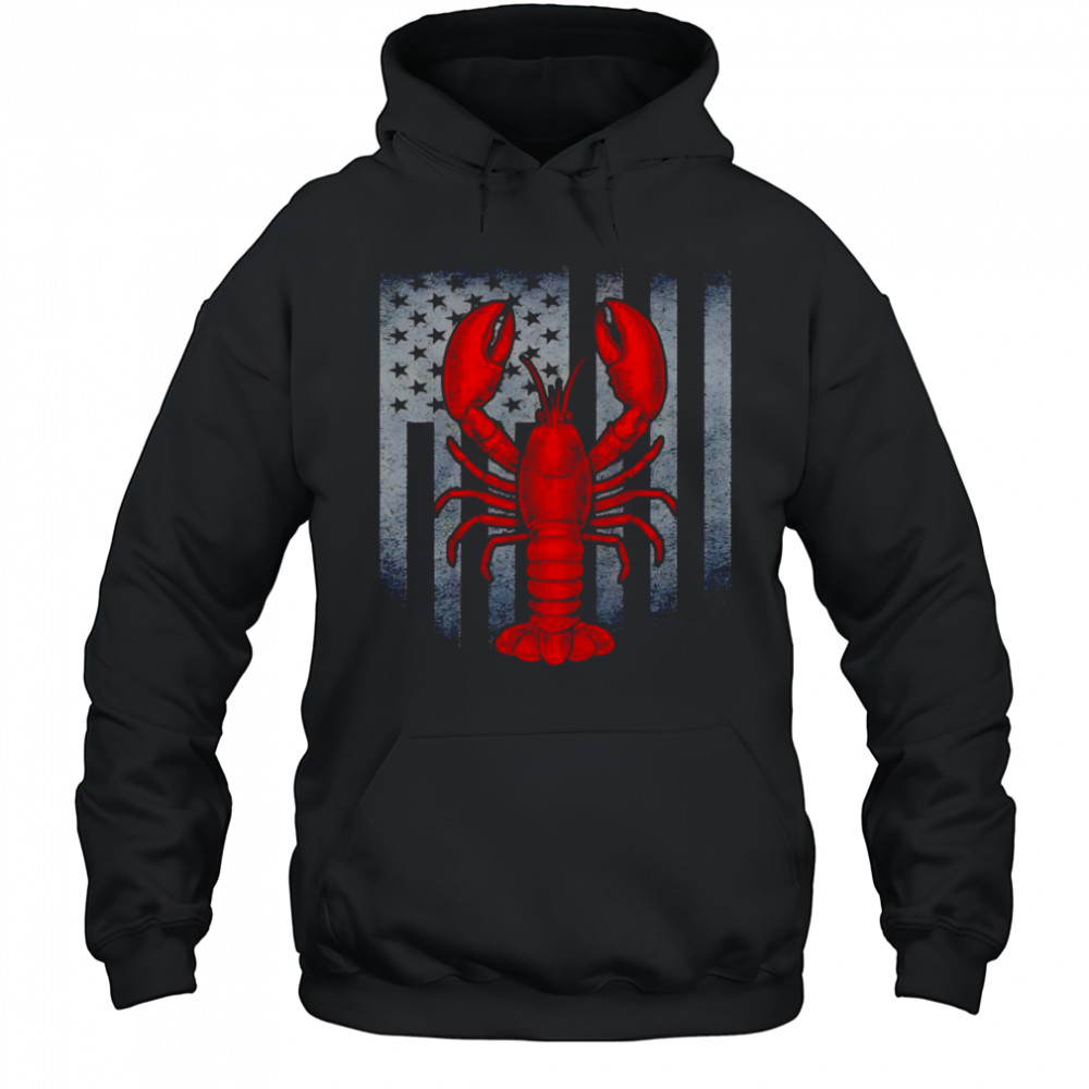 Lobster Patriotic flag shirt Hoodie