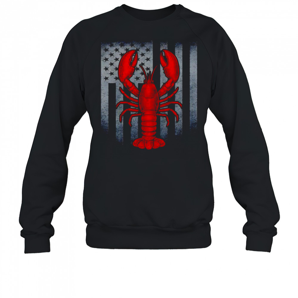 Lobster Patriotic flag shirt Sweatshirt