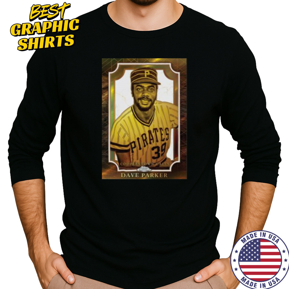Men’s Dave Parker Black Pittsburgh Pirates 2025 MLB Hall of Fame Cooperstown Collection Topps Chrome Shirt Long Sleeved