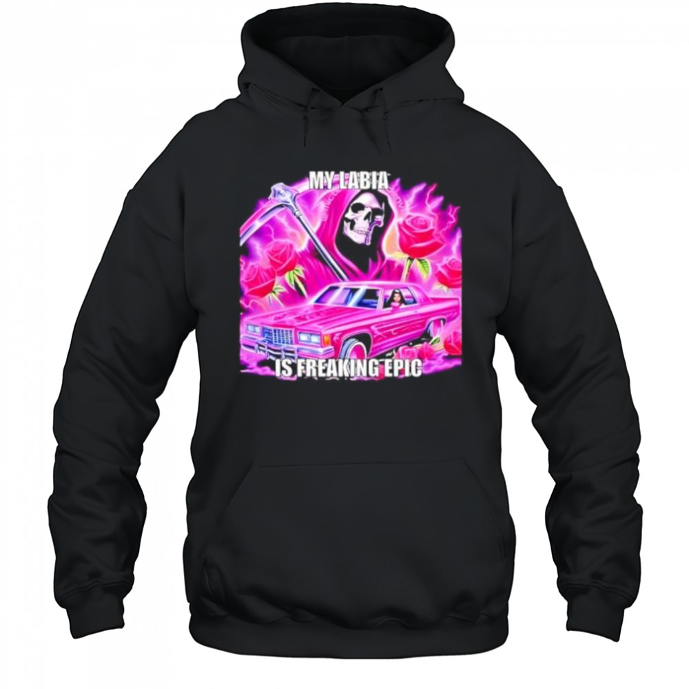 My labia is freaking epic grim reaper shirt Hoodie