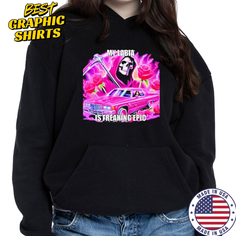 My labia is freaking epic grim reaper shirt Sweatshirt