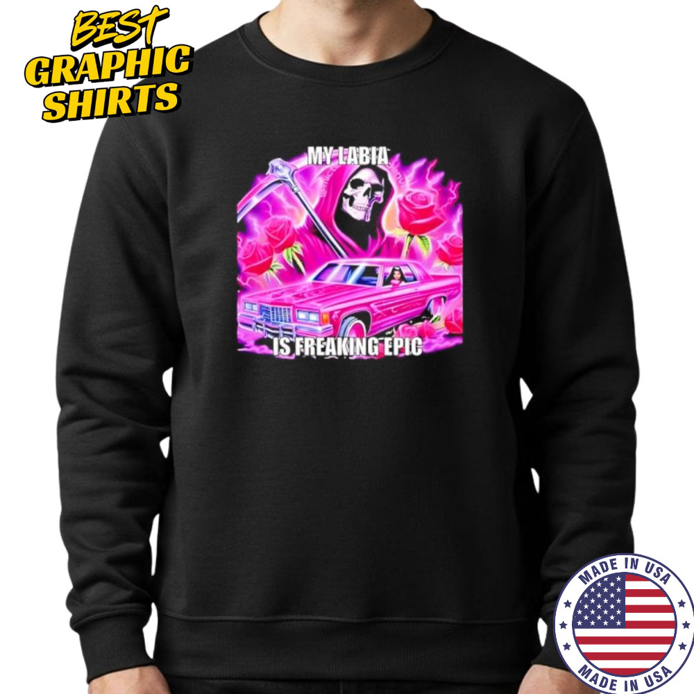 My labia is freaking epic grim reaper shirt Hoodie