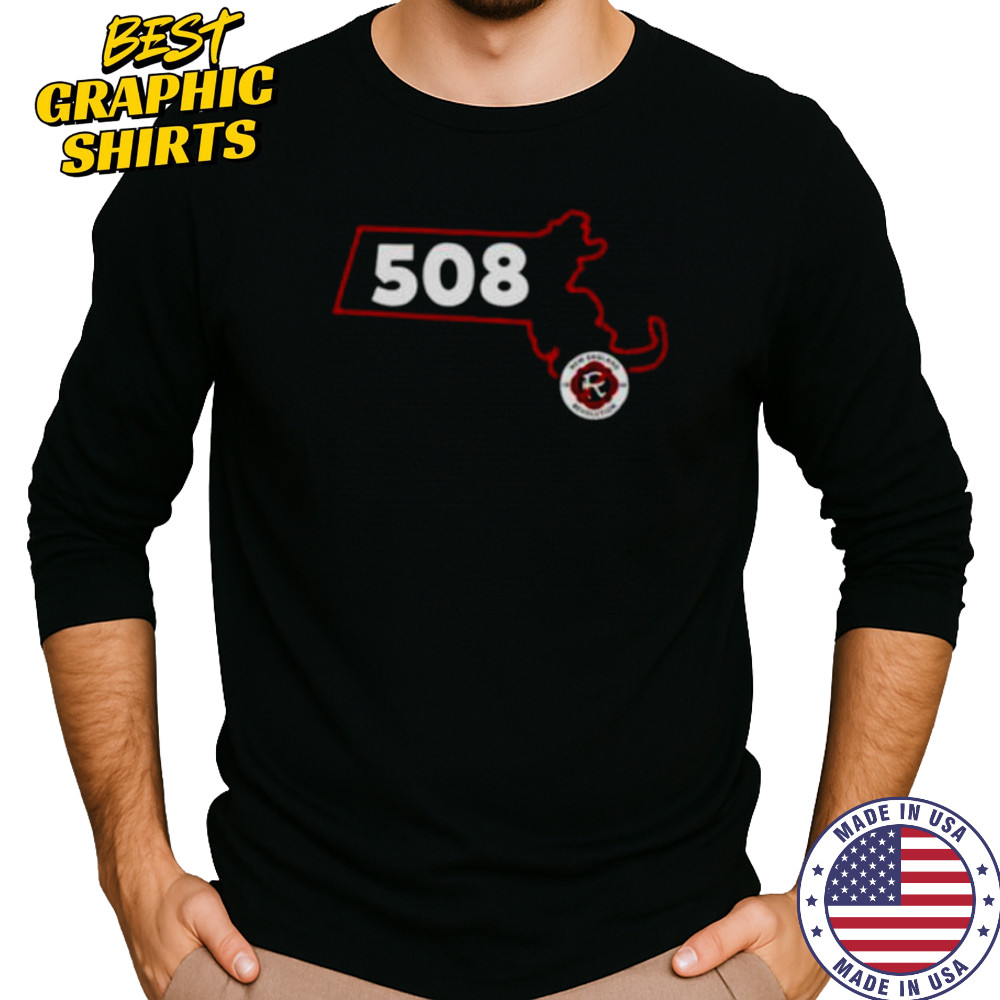 New England Revolution 508 Area Code State shirt Long Sleeved
