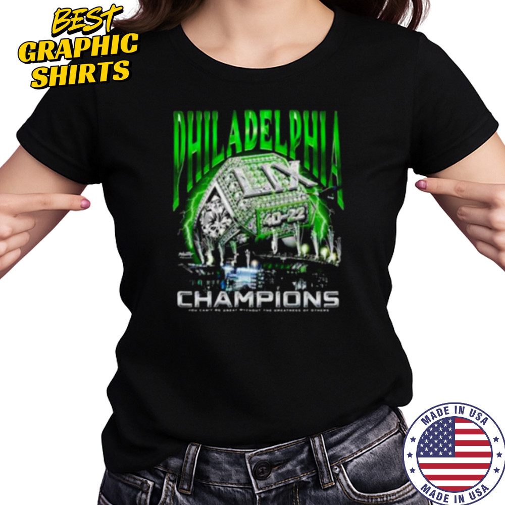 Philadelphia Birds Championship Ring ring you can’t be great without the greatness of others shirt Women's T-shirt