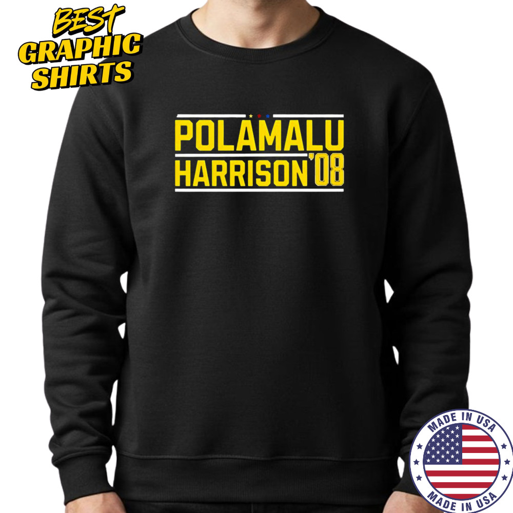 Pittsburgh Steelers Polamalu Harrison ’08 T-Shirt Hoodie