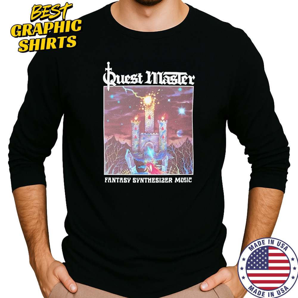 Quest Master Fantasy Synthesizer Music T-shirt Long Sleeved