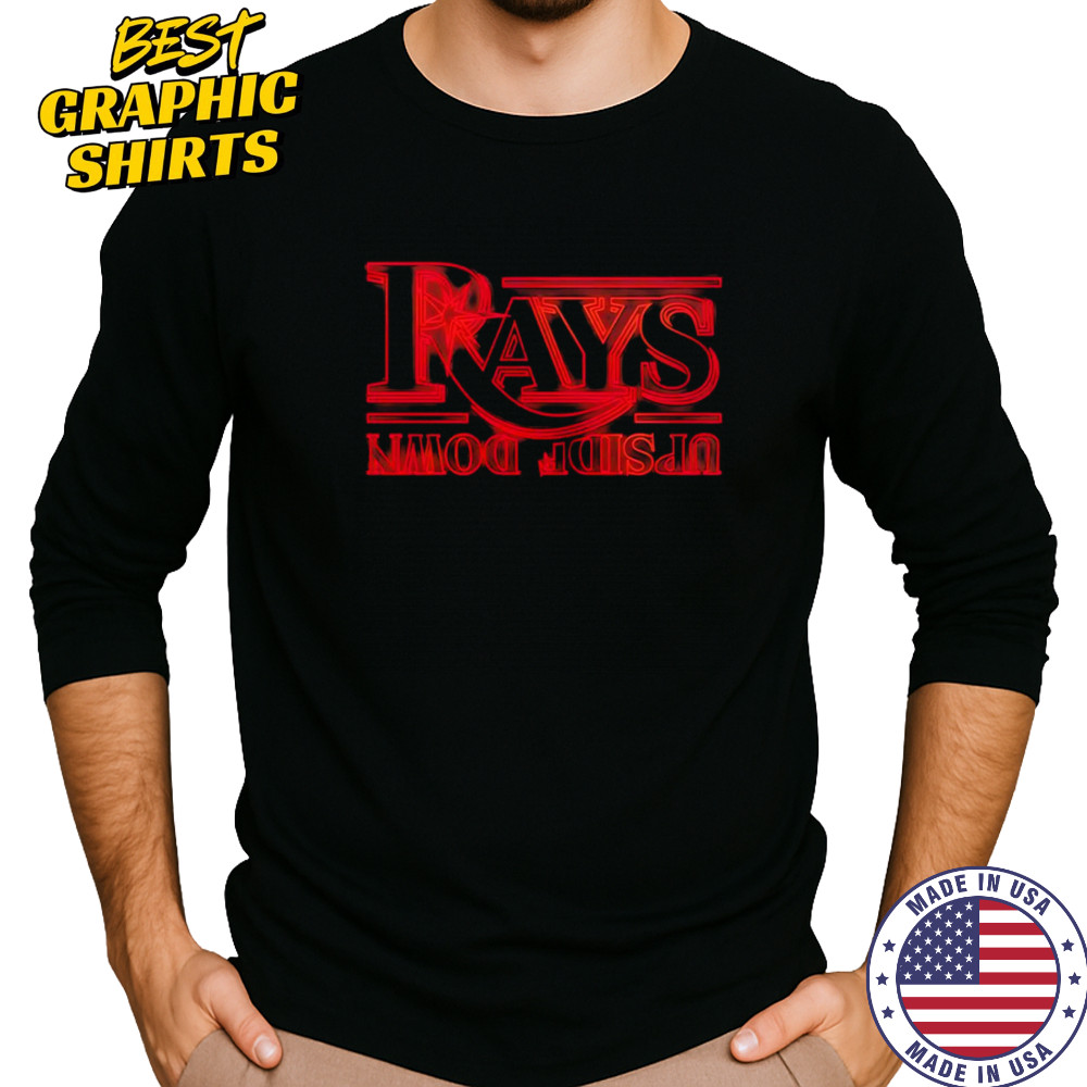 Rays x Stranger Things upside down shirt Long Sleeved