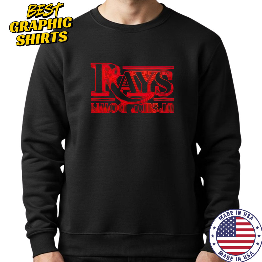 Rays x Stranger Things upside down shirt Hoodie