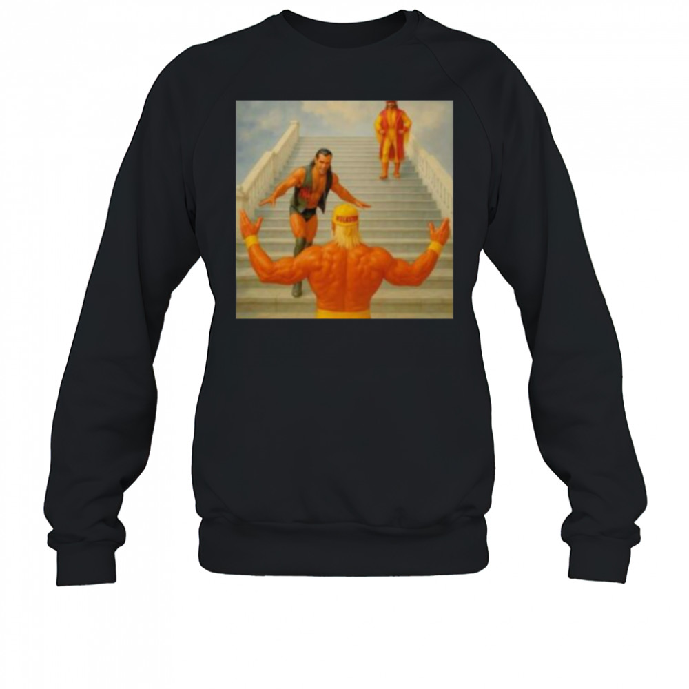Rest in peace Hulk Hogan wrestling heaven is now running wild shirt Sweatshirt