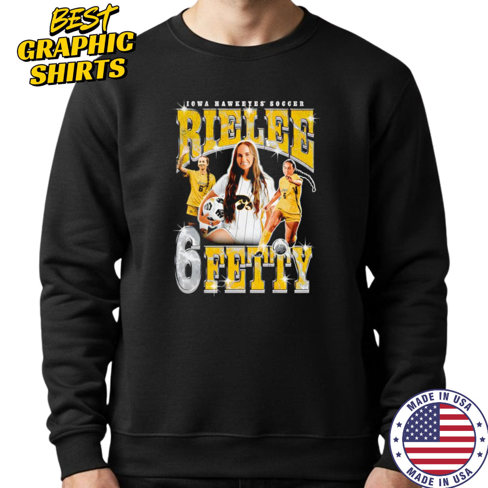 Rielee Fetty Iowa Hawkeyes soccer retro shirt Hoodie