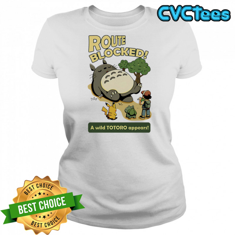 Route Blocked Pokémon and My Neighbor Totoro shirt Women's T-shirt