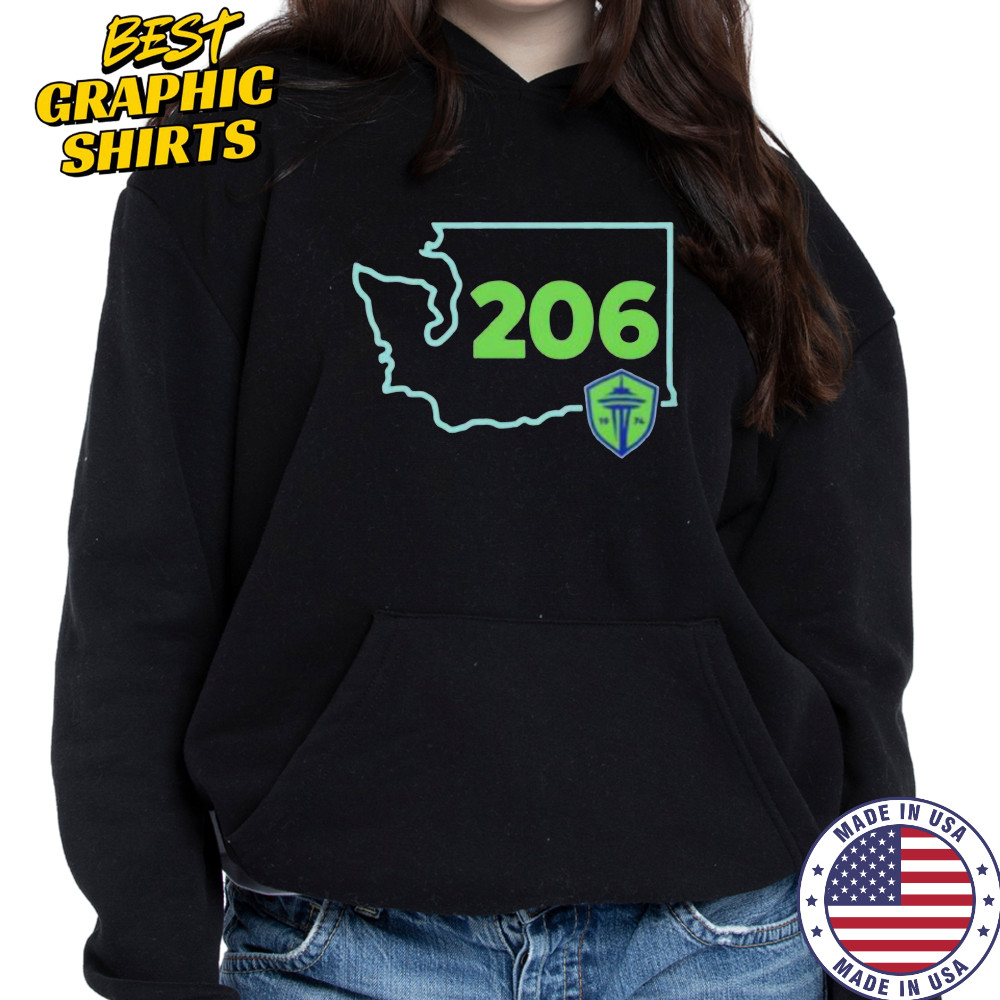 Seattle Sounders FC 206 Area Code State shirt Sweatshirt