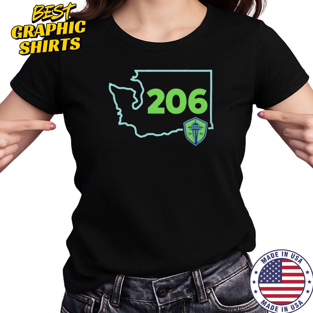 Seattle Sounders FC 206 Area Code State shirt Women's T-shirt
