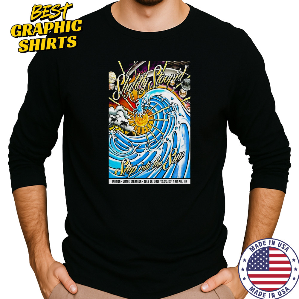 Slightly Stoopid In Nampa ID On Jul 26 2025 Tour Poster T-Shirt Long Sleeved
