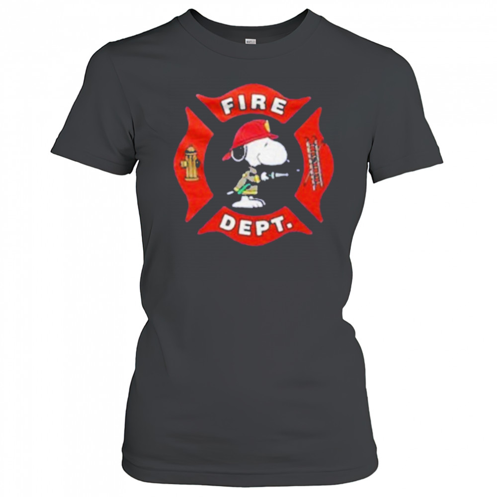 Snoopy Fire Department Mascot T-Shirt Women's T-shirt
