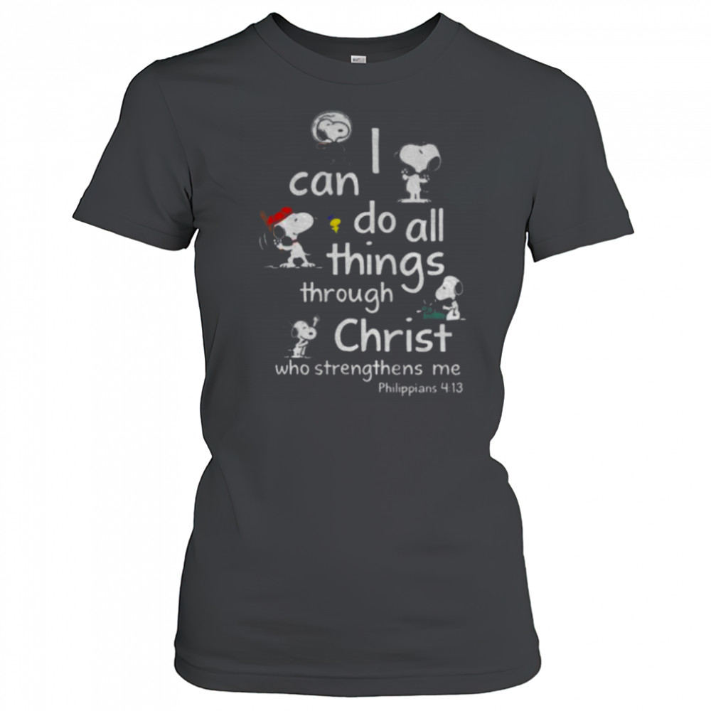 Snoopy I can do all things through christ who strengthens me shirt Women's T-shirt