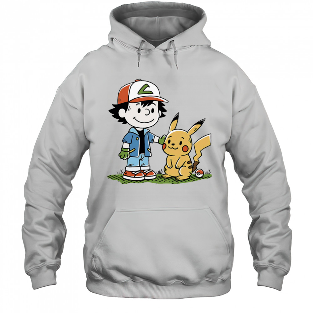 Strong Friendship Satoshi and Pikachu shirt Hoodie