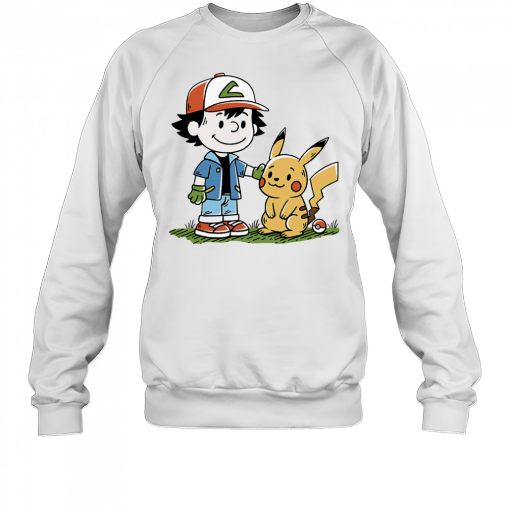 Strong Friendship Satoshi and Pikachu shirt Sweatshirt