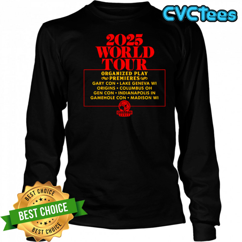 2025 World Tour Organized Play Premiers shirt Long Sleeved