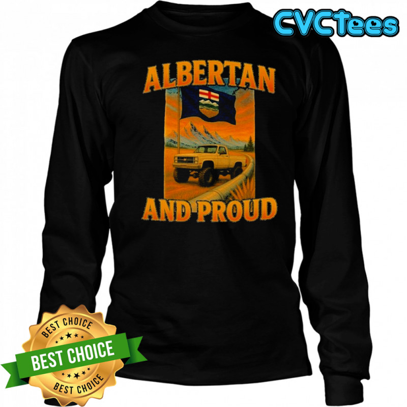 Albertan Proud Albertan T-shirt Long Sleeved