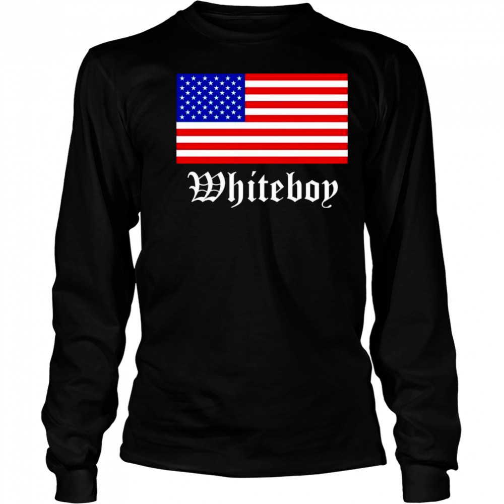 American Flag Whiteboy shirt Long Sleeved