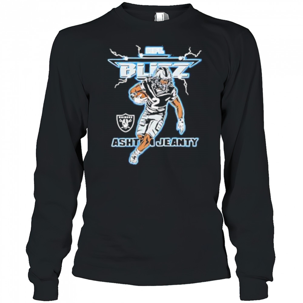Ashton jeanty NFL blitz las vegas raiders shirt Long Sleeved