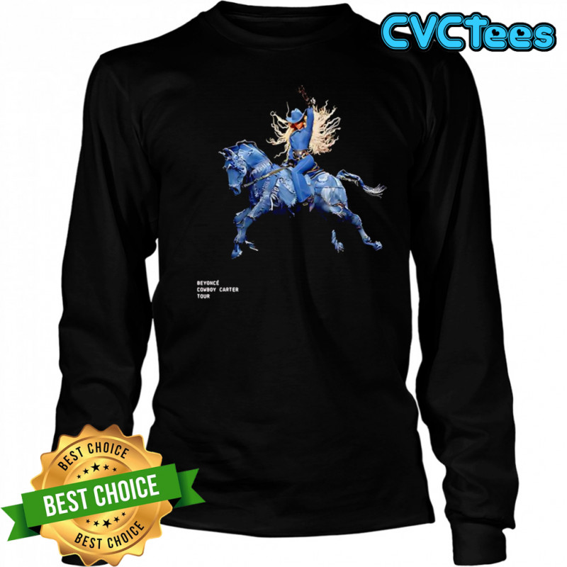 Beyoncé Denim Horse graphic shirt Long Sleeved