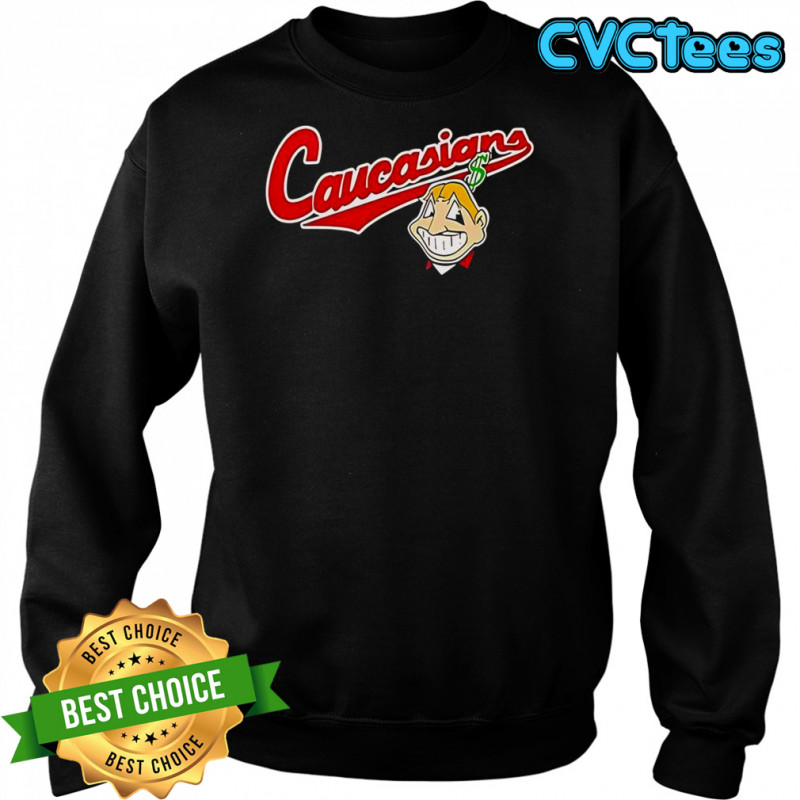 Bomani Jones Caucasians Chief Wahoo Logo T-Shirt Sweatshirt