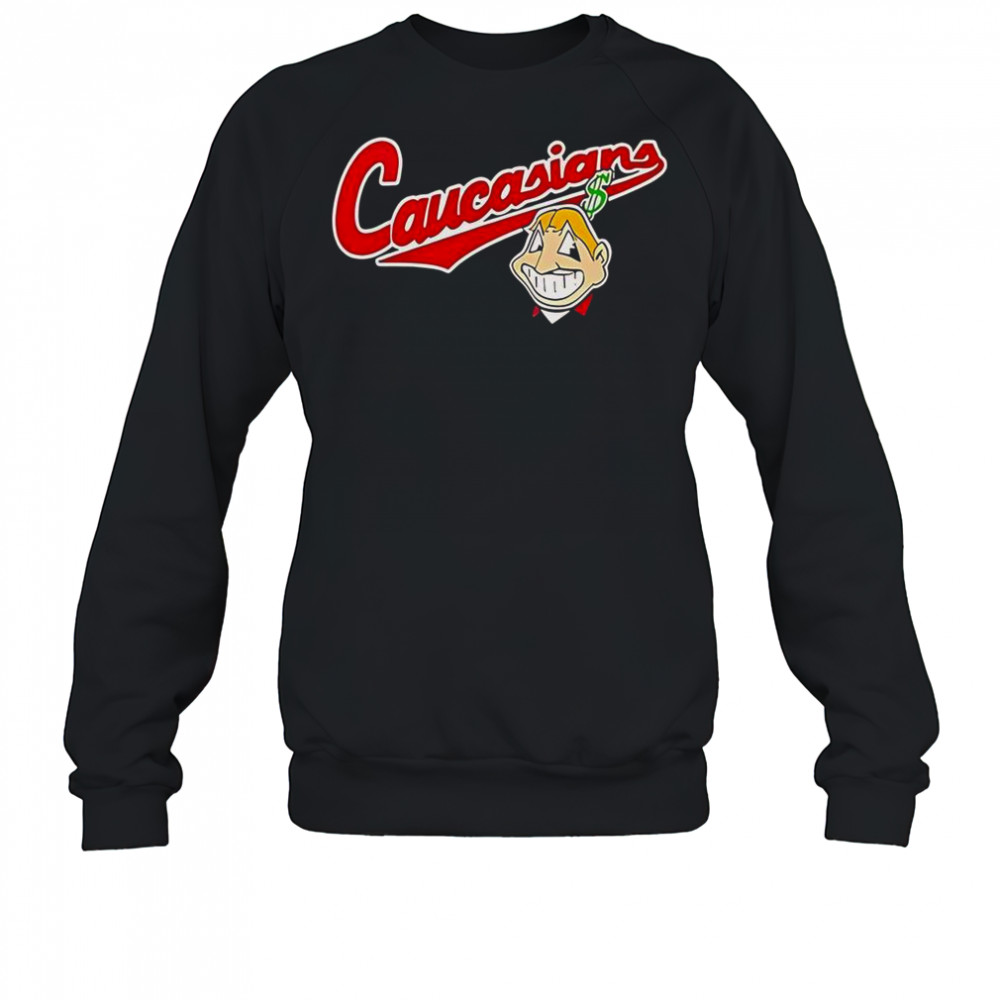 Bomani Jones Caucasians Chief Wahoo Logo T-Shirt Sweatshirt