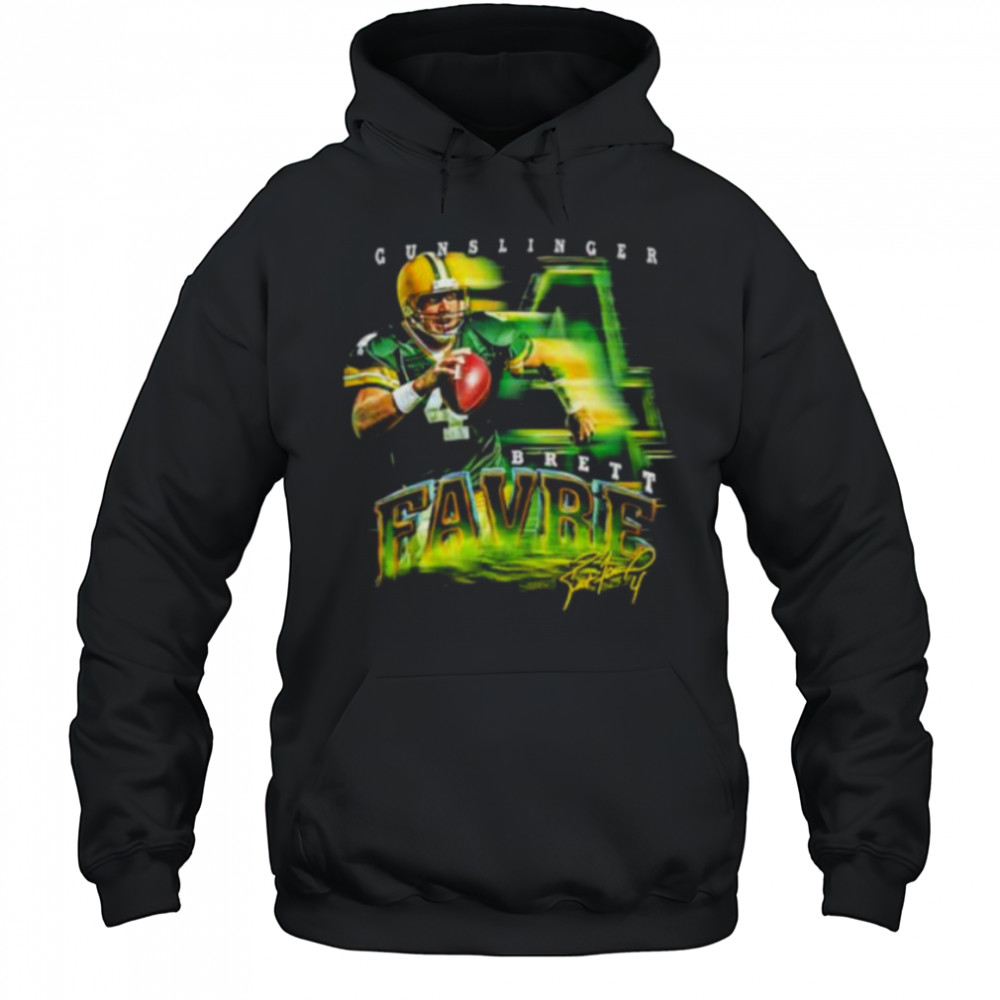 Brett Favre Green Bay Packers grunge signature shirt Hoodie
