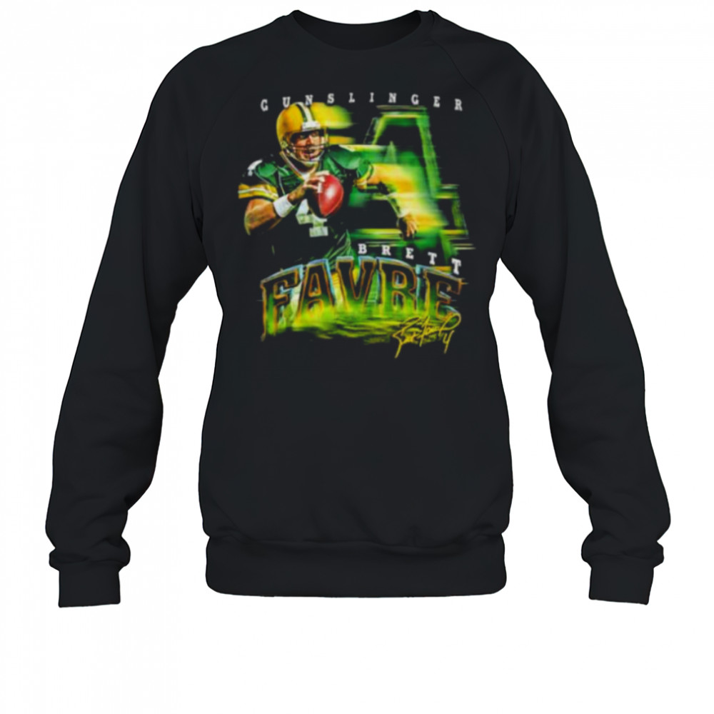 Brett Favre Green Bay Packers grunge signature shirt Sweatshirt