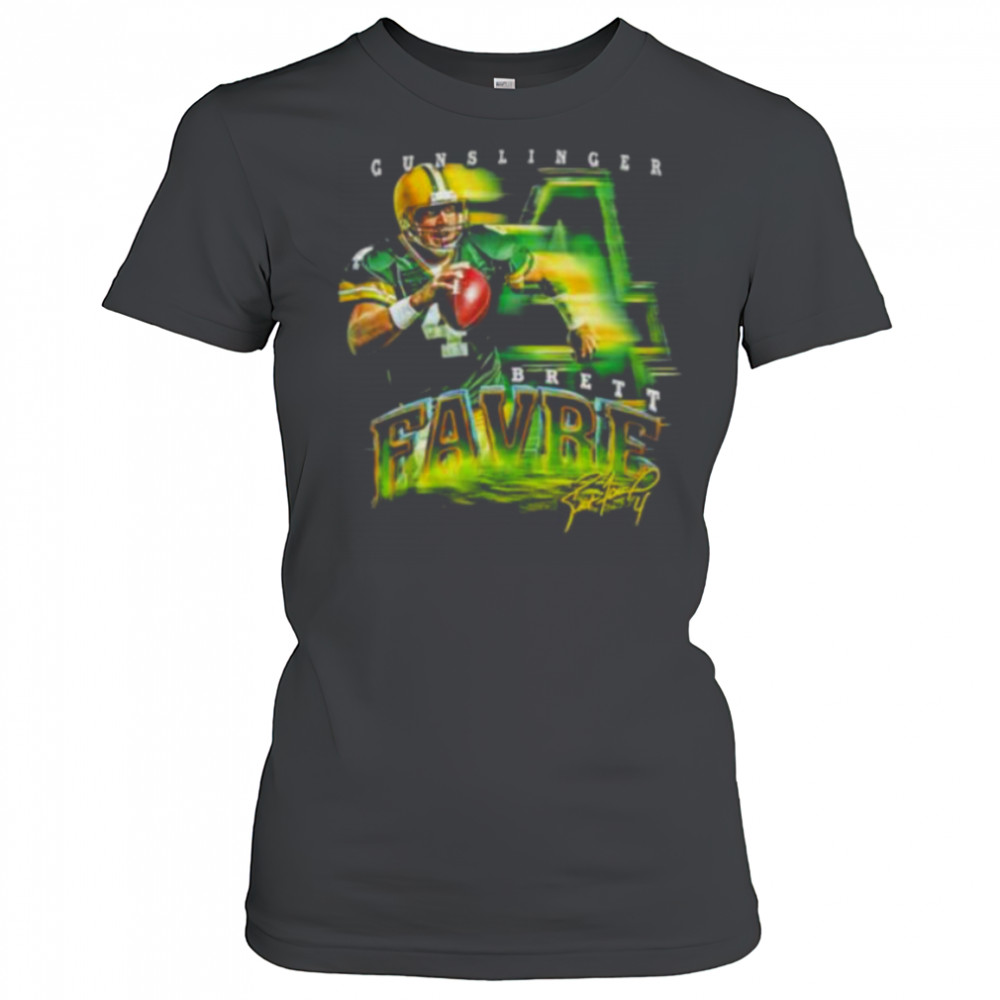 Brett Favre Green Bay Packers grunge signature shirt Women's T-shirt