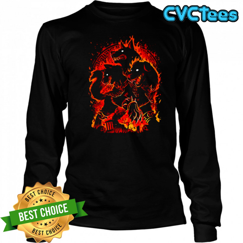 Cerberus the Hellhound shirt Long Sleeved