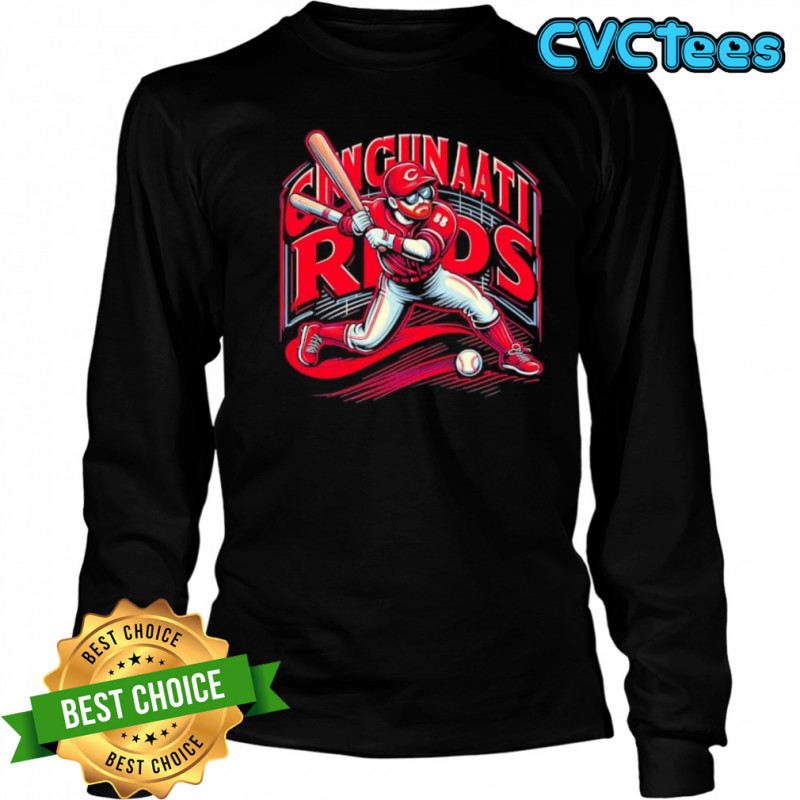 Cincinnati Reds player art shirt Long Sleeved