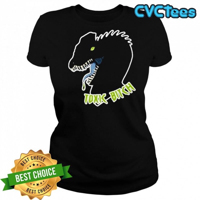 Dilophosaurus Dinosaur Toxic Bitch T-shirt Women's T-shirt