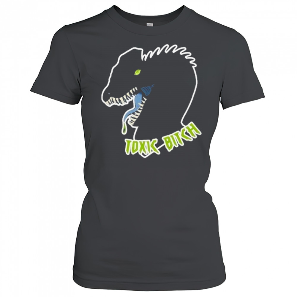 Dilophosaurus Dinosaur Toxic Bitch T-shirt Women's T-shirt