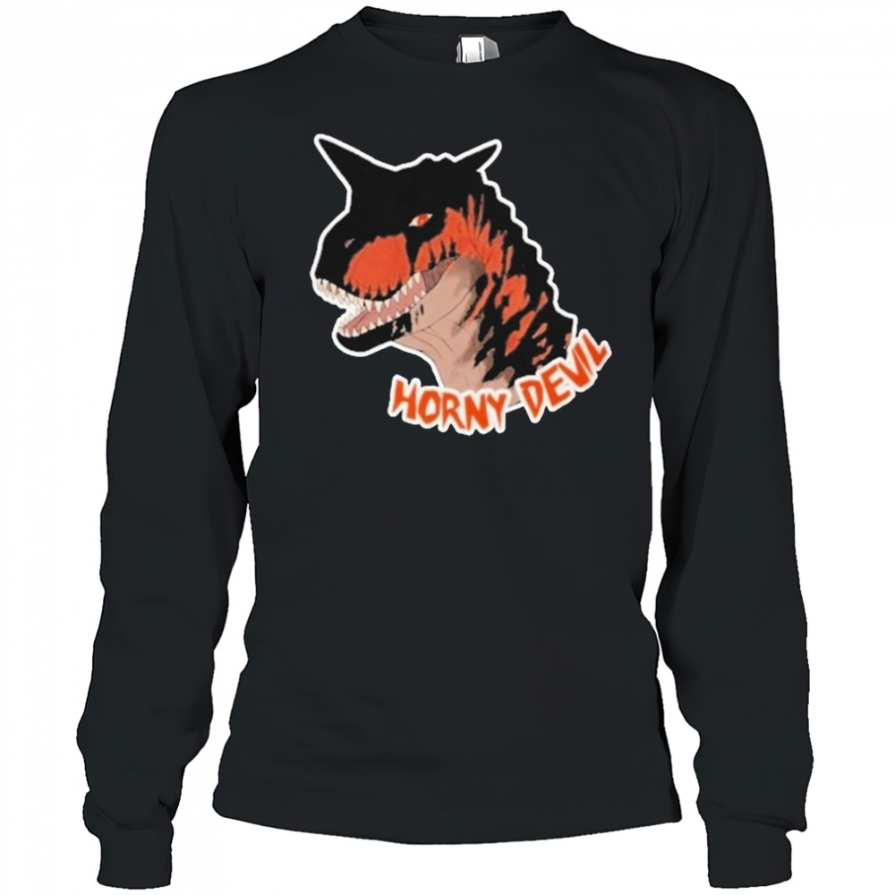 Dinosaur Carnotaurus Horny Devil T-shirt Long Sleeved