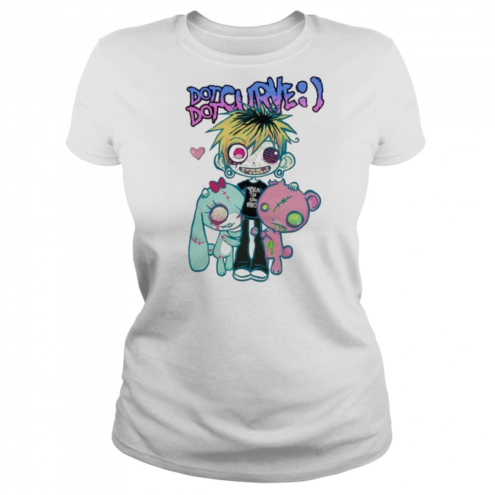 Dot Dot Curve Smiley T-shirt Women's T-shirt