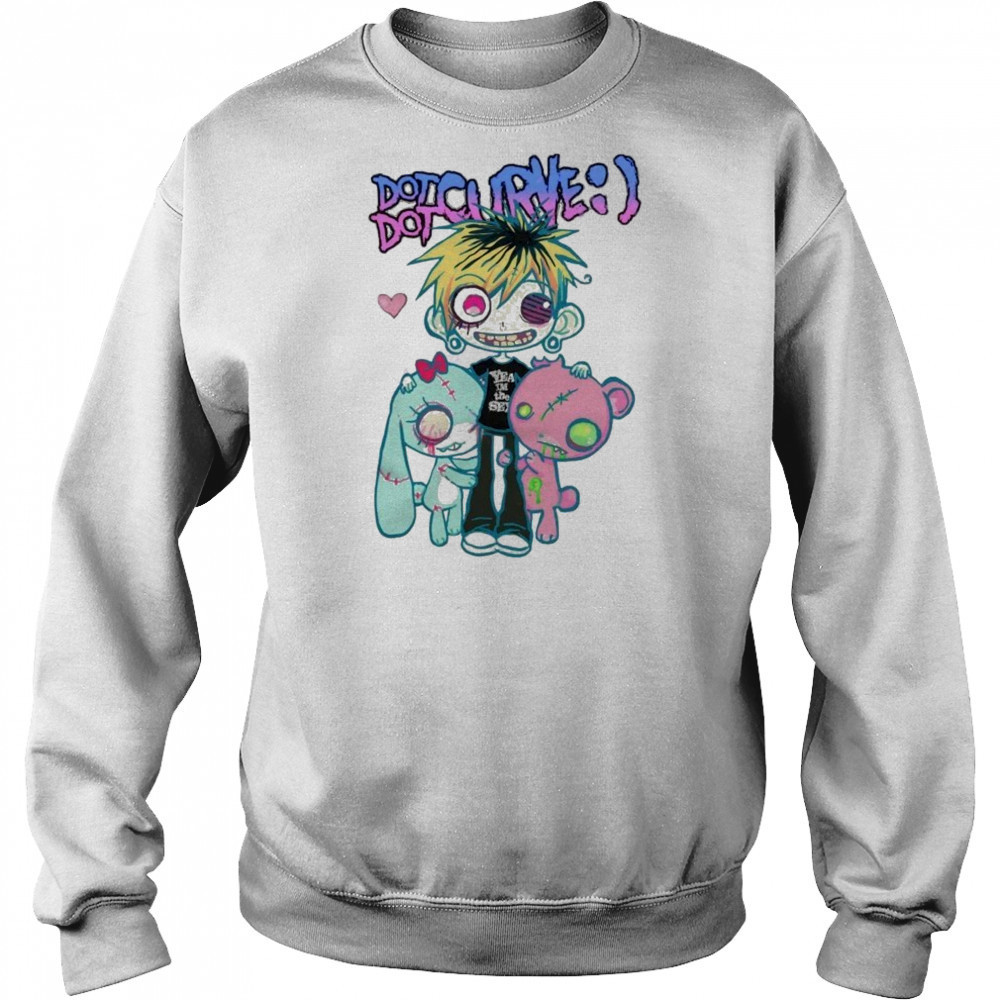 Dot Dot Curve Smiley T-shirt Hoodie