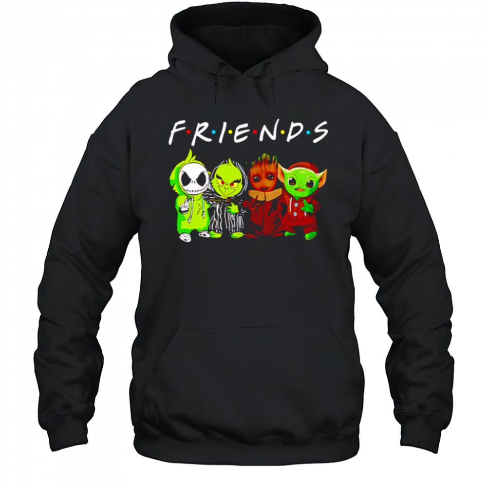 Groot Jack Skellington Baby Yoda Friends shirt Hoodie
