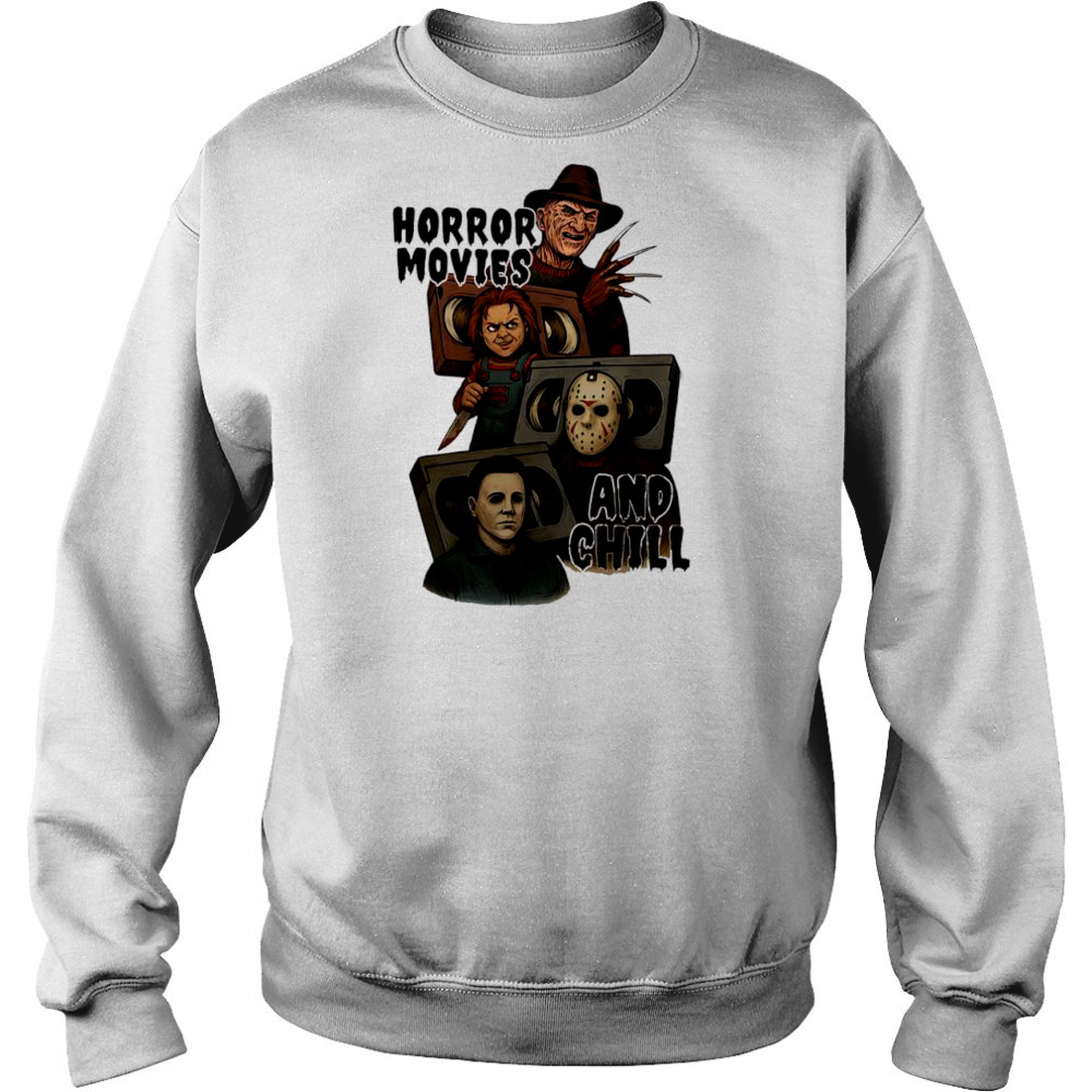 Horror Movies and Chill monster shirt Hoodie