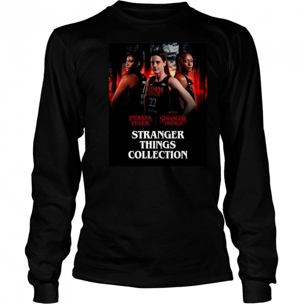 Indiana Fever X Stranger Things Collection posters shirt Long Sleeved