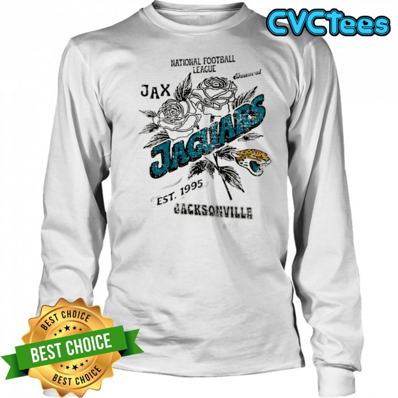 Jacksonville Jaguars National Football League JAX duuuval Stripe Distressed Raglan shirt Long Sleeved