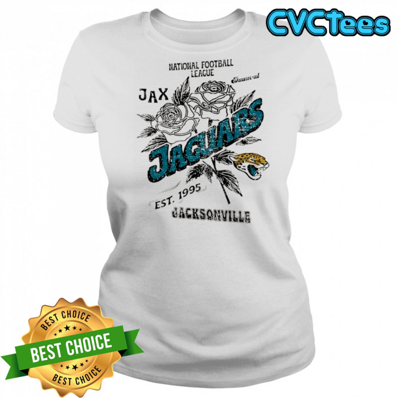 Jacksonville Jaguars National Football League JAX duuuval Stripe Distressed Raglan shirt Women's T-shirt