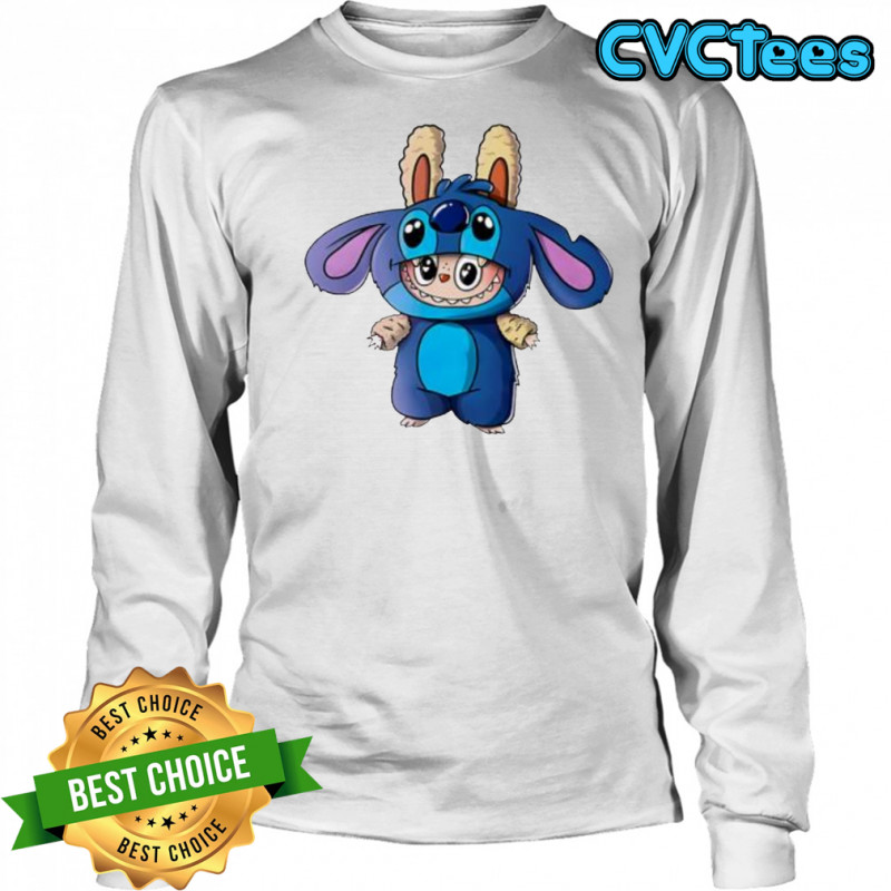 Labubu Stitch cute shirt Long Sleeved