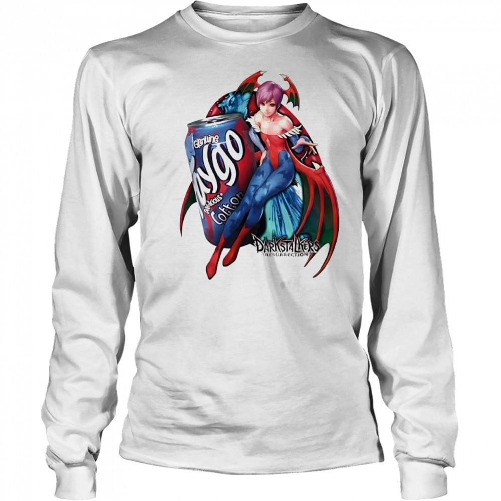 Lilith Aensland Darkstalkers Resurrection Faygo Cotton Candy Soda shirt Long Sleeved