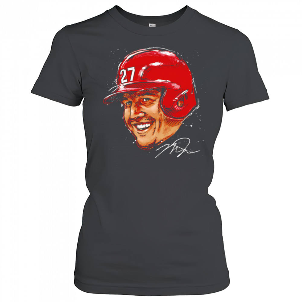Mike Trout big head Los Angeles Baseball shirt Women's T-shirt