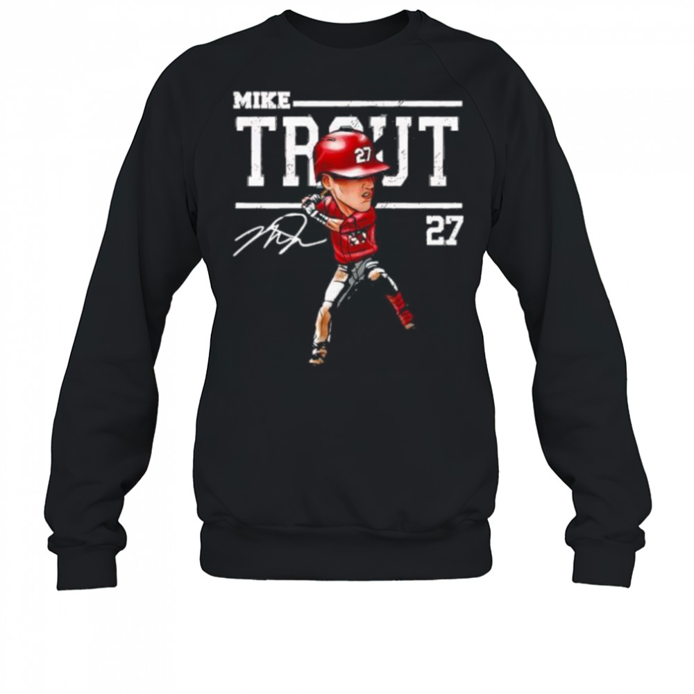 Mike Trout Cartoon number 27 shirt Sweatshirt