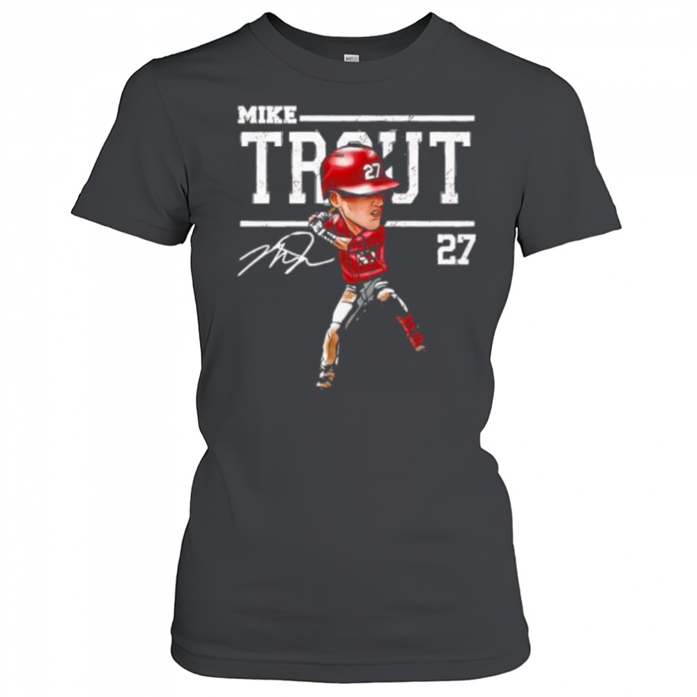 Mike Trout Cartoon number 27 shirt Women's T-shirt
